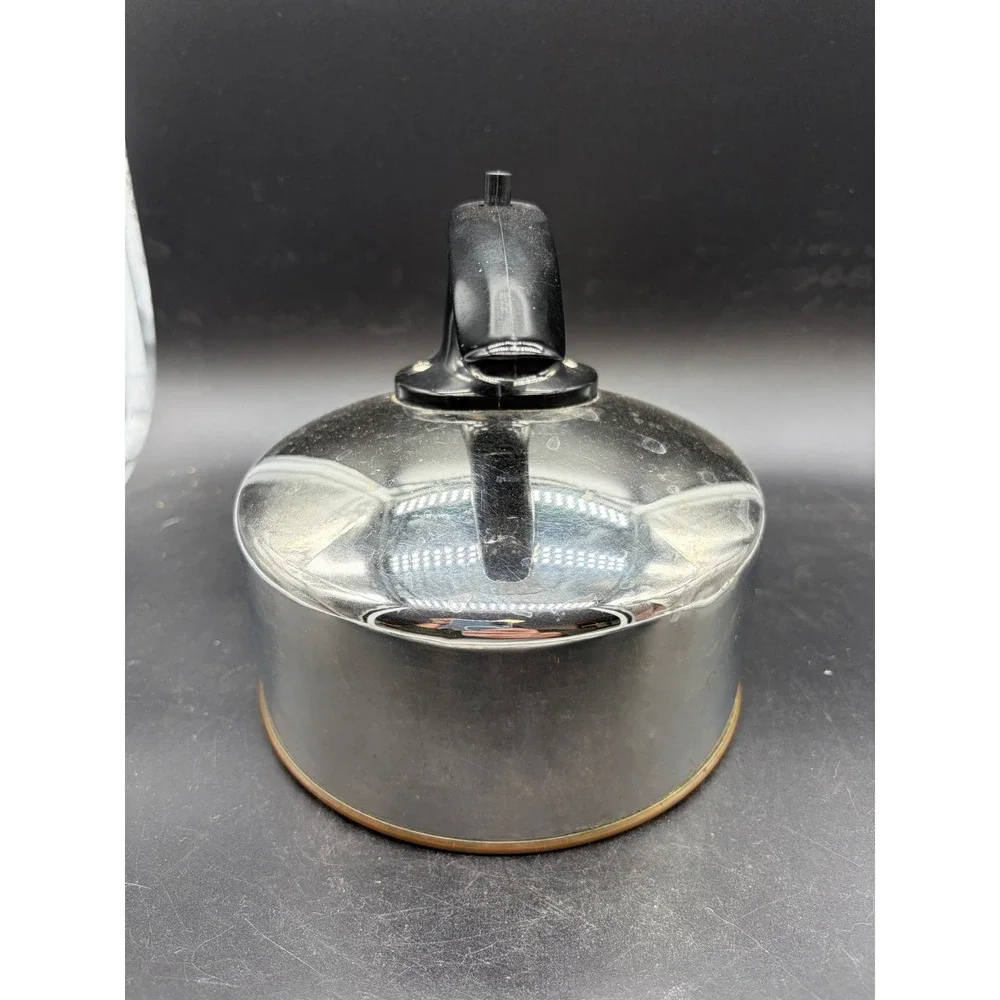 Revere Ware Paul Revere Signature Tea Kettle‎ Copper Bottom Stainless Steel J01H